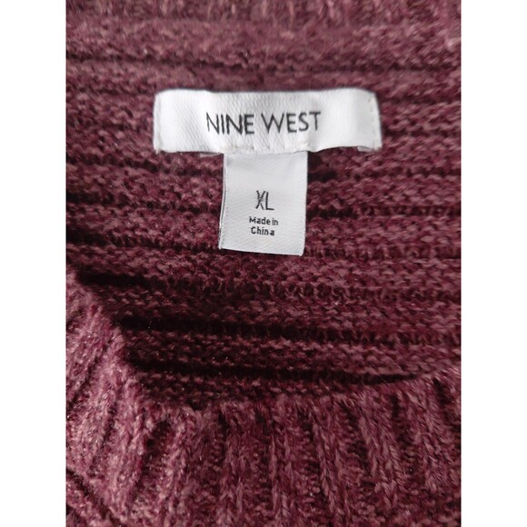 Nine West XL Ribbed Sweater Dress/Tunic Long Sleeve Round Neck - Picture 9 of 9